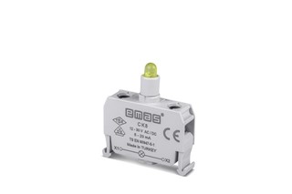 Yedek LED'li 12-30V AC/DC Sarı Sinyal Blok Kumanda Kutusu için (C Serisi)